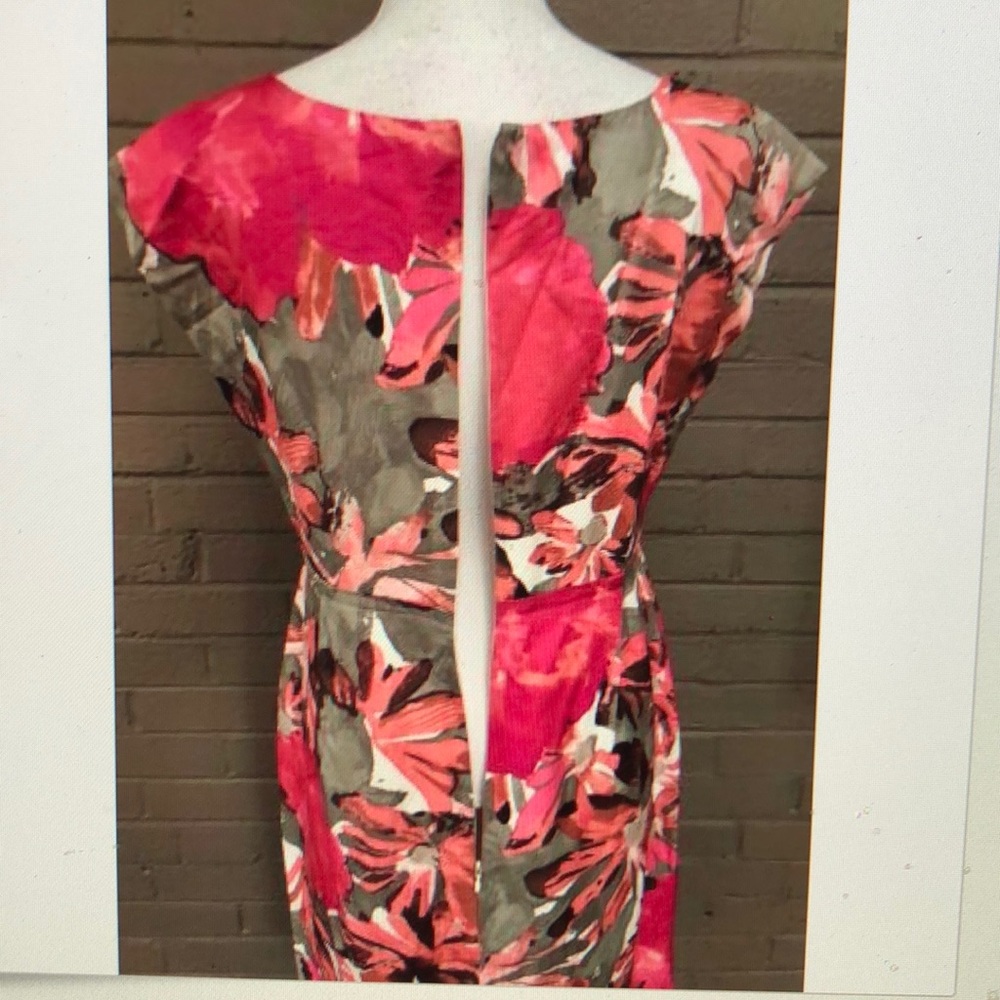 Banana Republic Pink and Brown Floral Dress - Picture 5 of 8